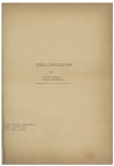 Moe Howard's 26pp. Script Dated July 1940 for The 1941 Three Stooges Film ''So Long Mr. Chumps'' -- Very Good Condition
